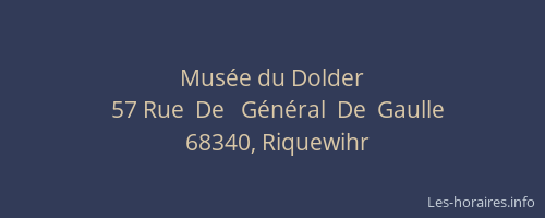 Mus&eacute;e du Dolder