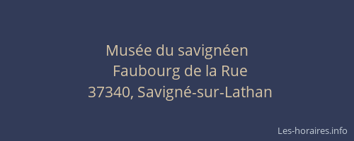 Musée du savignéen