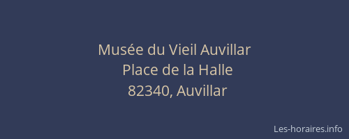 Musée du Vieil Auvillar