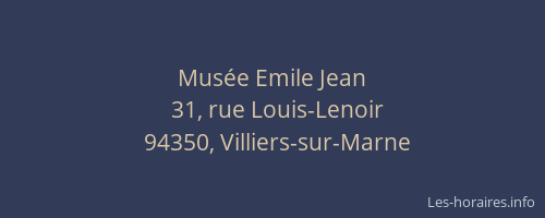 Mus&eacute;e Emile Jean