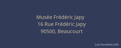 Musée Frédéric Japy