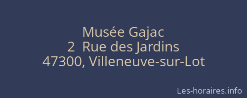 Mus&eacute;e Gajac