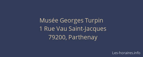 Mus&eacute;e Georges Turpin
