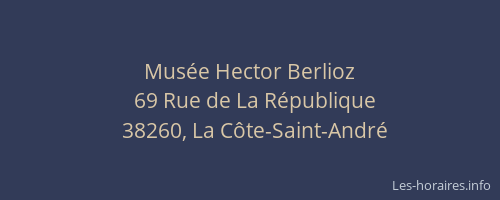 Musée Hector Berlioz