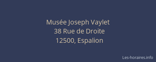Musée Joseph Vaylet