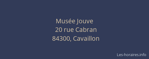 Mus&eacute;e Jouve