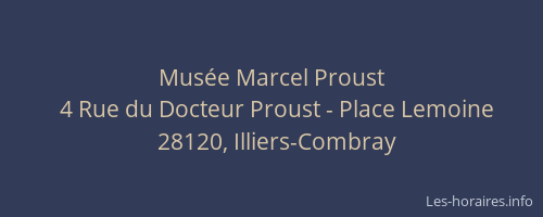 Musée Marcel Proust