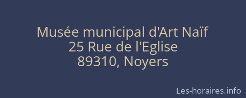 Mus&eacute;e municipal d'Art Na&iuml;f