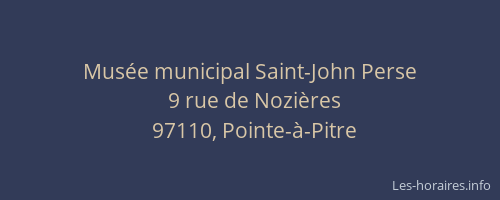 Musée municipal Saint-John Perse