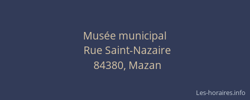 Musée municipal