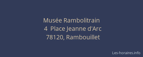 Mus&eacute;e Rambolitrain