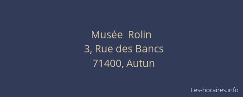 Mus&eacute;e  Rolin