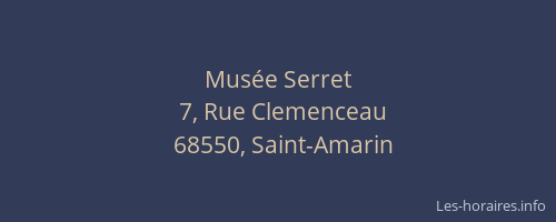 Mus&eacute;e Serret