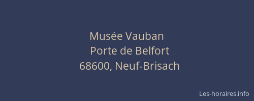 Musée Vauban