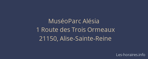 Mus&eacute;oParc Al&eacute;sia