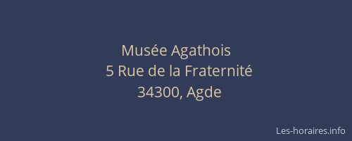 Musée Agathois