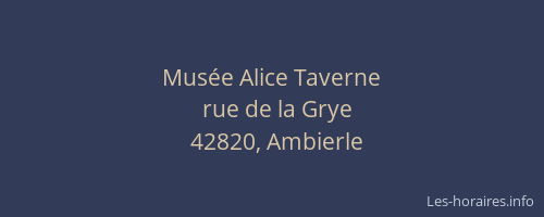 Musée Alice Taverne