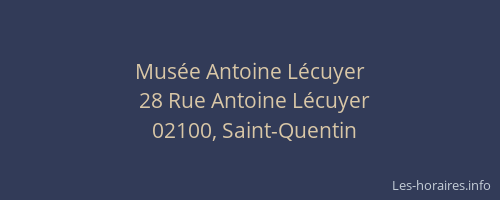 Musée Antoine Lécuyer