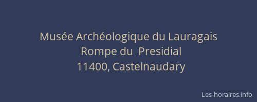 Musée Archéologique du Lauragais