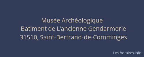 Musée Archéologique