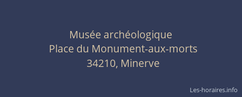 Musée archéologique