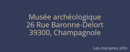 Musée archéologique