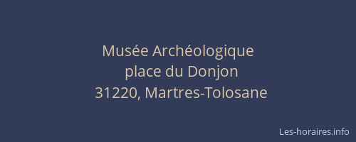 Musée Archéologique