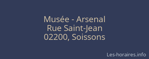 Musée - Arsenal