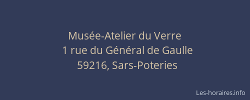 Musée-Atelier du Verre