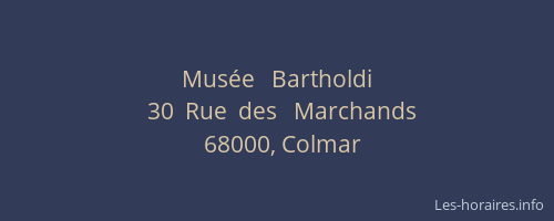 Musée   Bartholdi