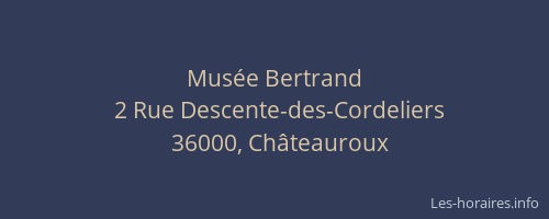 Musée Bertrand