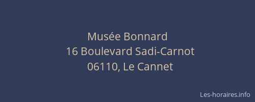 Musée Bonnard