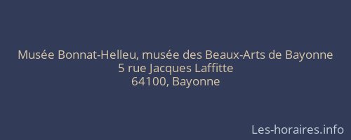 Musée Bonnat-Helleu, musée des Beaux-Arts de Bayonne