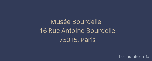 Musée Bourdelle