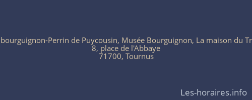 Musée bourguignon-Perrin de Puycousin, Musée Bourguignon, La maison du Trésorier