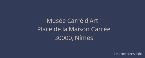 Musée Carré d'Art