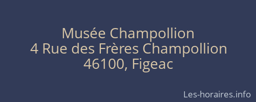 Musée Champollion