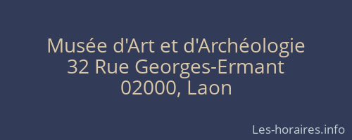 Musée d'Art et d'Archéologie