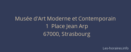 Musée d'Art Moderne et Contemporain