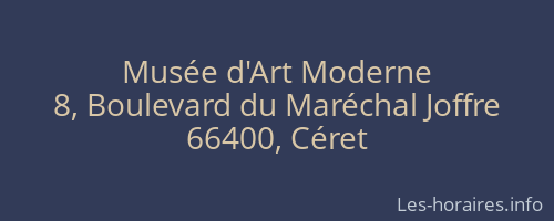 Musée d'Art Moderne