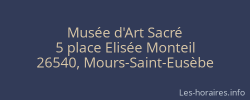 Musée d'Art Sacré