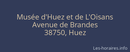 Musée d'Huez et de L'Oisans