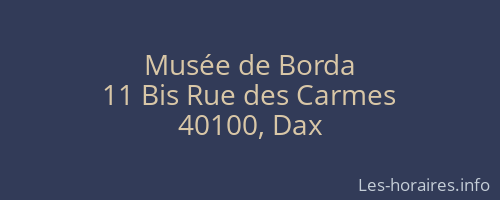 Musée de Borda