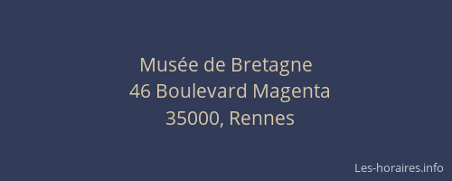 Musée de Bretagne
