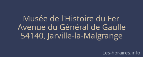 Musée de l'Histoire du Fer