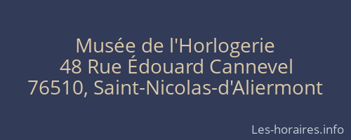 Musée de l'Horlogerie