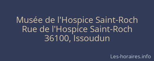 Musée de l'Hospice Saint-Roch