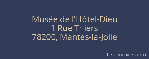 Musée de l'Hôtel-Dieu