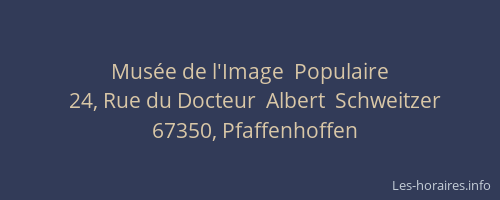 Musée de l'Image  Populaire