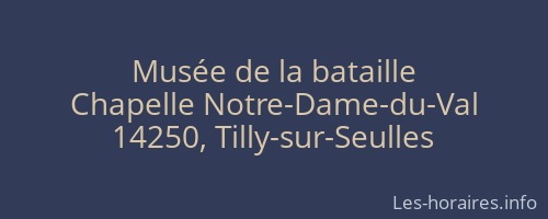 Musée de la bataille